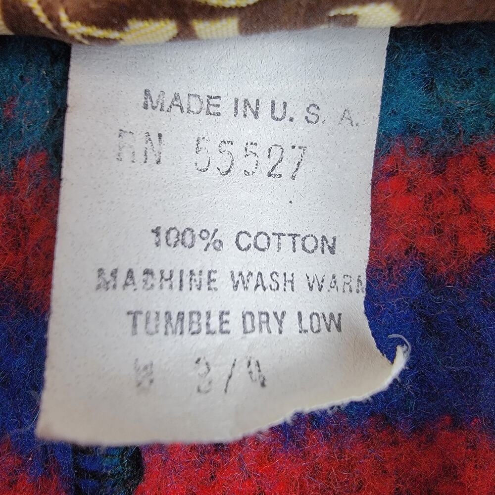 NOAH'S FLOOD Aztec Southwest Blanket Coat 100% Cotton Vintage - Size M - Picture 5 of 5